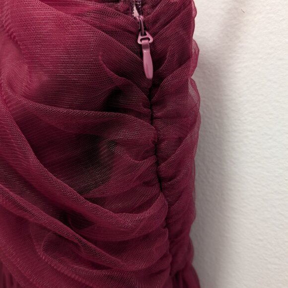 ONE SHOULDER TULLE CHI CHI LONDON DRESS - Picture 5 of 8